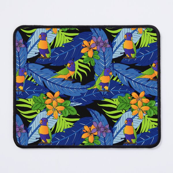 Item preview, Tropical Rainbow Lorikeets Bird Pattern designed and sold by HotHibiscus.