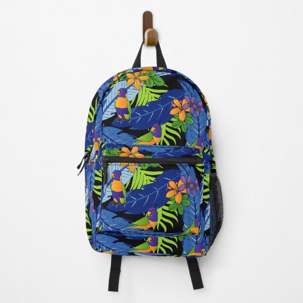 Item preview, Tropical Rainbow Lorikeets Bird Pattern designed and sold by HotHibiscus.