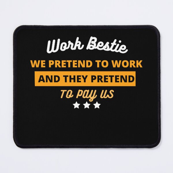 Item preview, Work Bestie Funny Coworker Quote designed and sold by sleekartist.