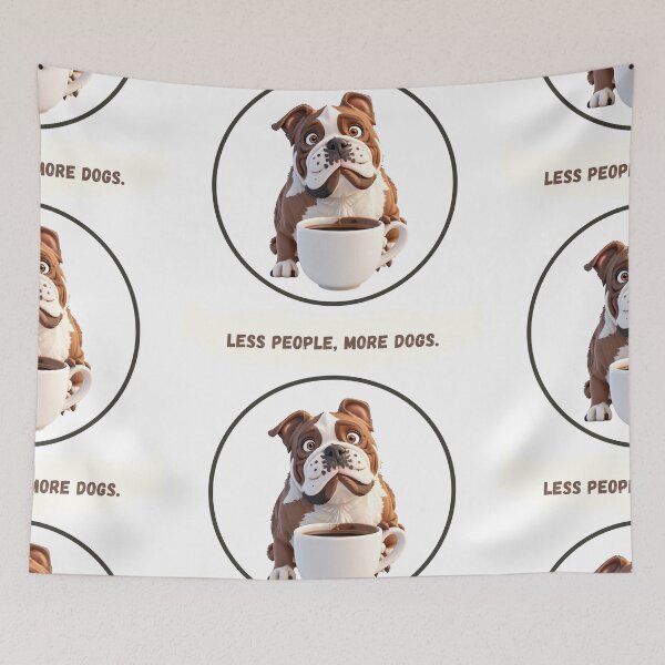 Item preview, Bulldog - Less People, More Dogs designed and sold by c1-dpc-rb.
