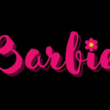 CA Dream Barbie Logo Removable Vinyl Wallpaper by Barbie - Pink