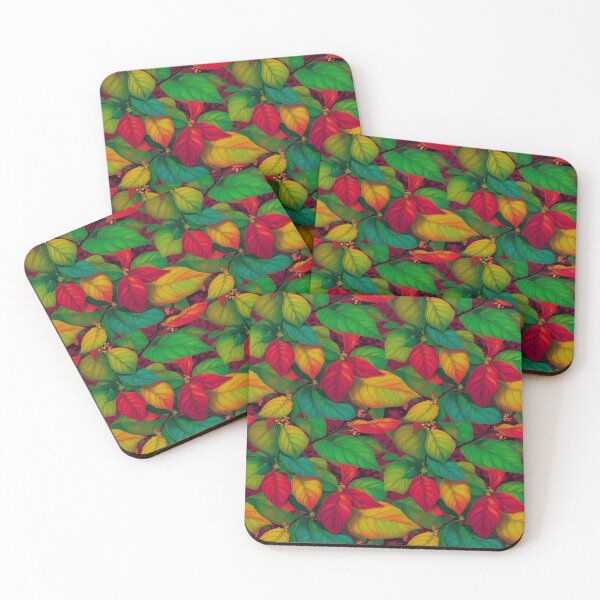 Item preview, Colorful Japanese Cherry Tree Leaves Pattern designed and sold by kiyaansh16.