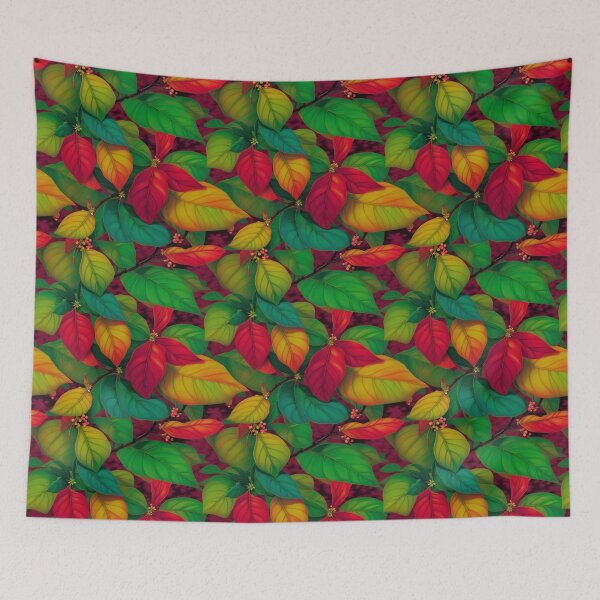 Item preview, Colorful Japanese Cherry Tree Leaves Pattern designed and sold by kiyaansh16.