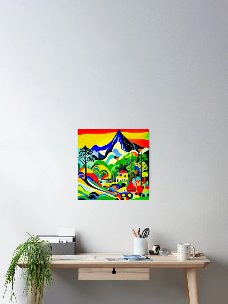 Thumbnail 2 of 3, Poster, Abstract Landscape designed and sold by flashcompact.