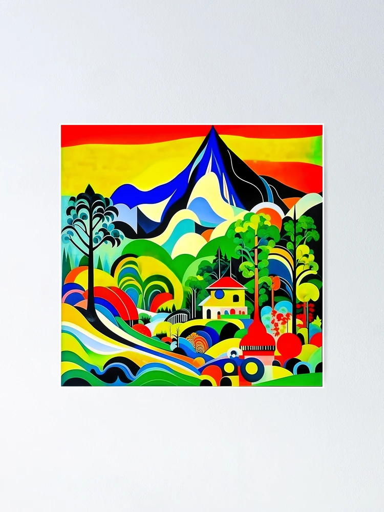 Thumbnail 1 of 3, Poster, Abstract Landscape designed and sold by flashcompact.