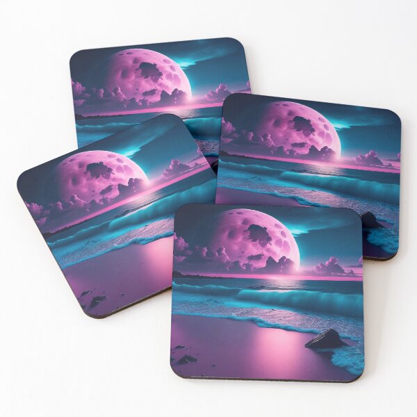 Item preview, FULL MOON ON THE BEACH designed and sold by UTOPIKA.