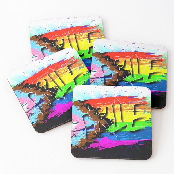 Item preview, Pride Flag LGBT LGBTQ Abstract Paint Illustration Design designed and sold by VibesAndVision.