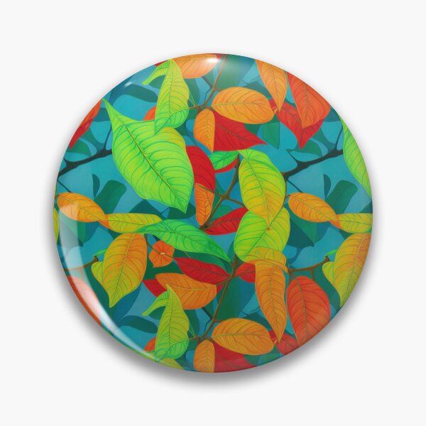 Artikelvorschau, Colorful Japanese Cherry Tree Leaves Pattern entworfen und verkauft von kiyaansh16.