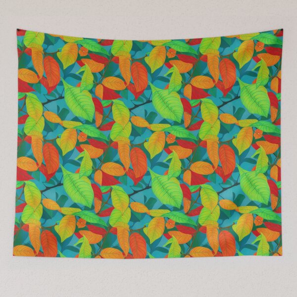 Item preview, Colorful Japanese Cherry Tree Leaves Pattern designed and sold by kiyaansh16.