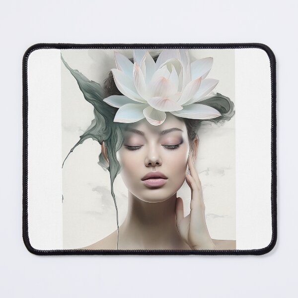 Item preview, Lotus flower girl designed and sold by Rosaliartbook.