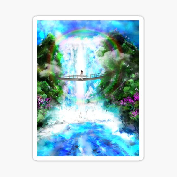 Waterfall of Light Sticker