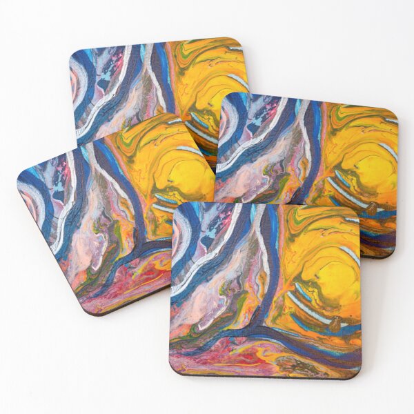Item preview, Pigment and color flowing on the canvas designed and sold by MTShoppingLine.
