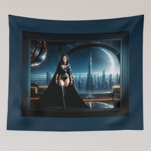 Item preview, Portrait of Ansiana Arklairus Of The Klestren Empire Science Fiction AI Concept Art by Xzendor7 designed and sold by Xzendor7 Digital Art Creations.