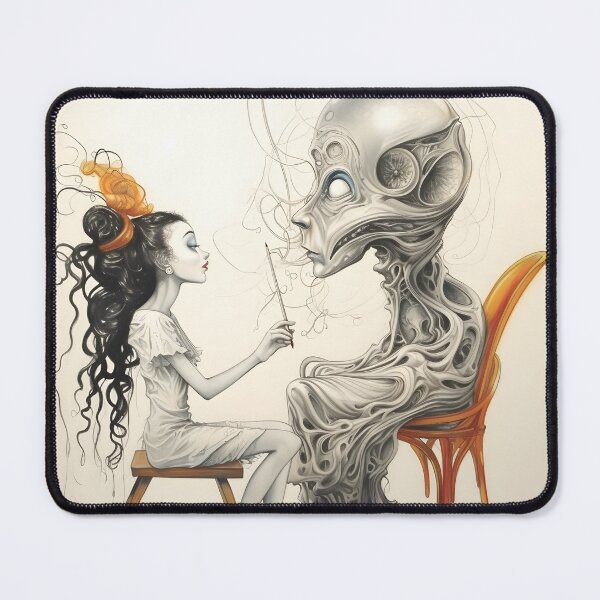 Item preview, Cosmic Connection: A Surreal Pencil Illustration designed and sold by Art-dios.