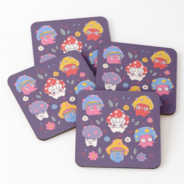 Item preview, Cute But Psychedelic Mushrooms Purple by Tobe Fonseca designed and sold by Tobe Fonseca®.