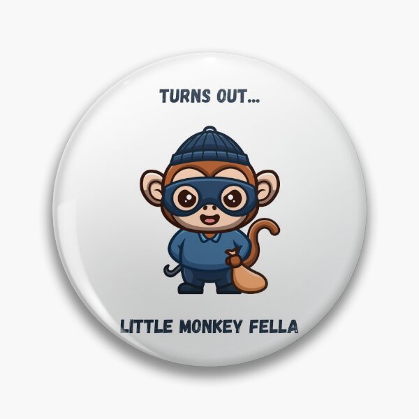 Item preview, Turns out... little monkey fella - bank robber designed and sold by CryptoMemesRB.