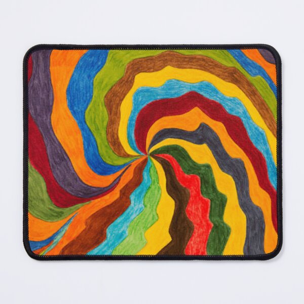 Item preview, Paint on Canvas: Coloured Spiral with Wavy Lines designed and sold by MTShoppingLine.