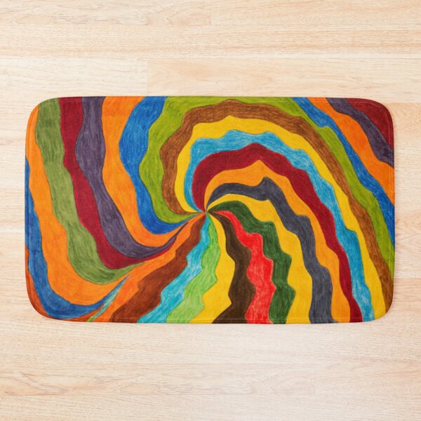 Item preview, Paint on Canvas: Coloured Spiral with Wavy Lines designed and sold by MTShoppingLine.