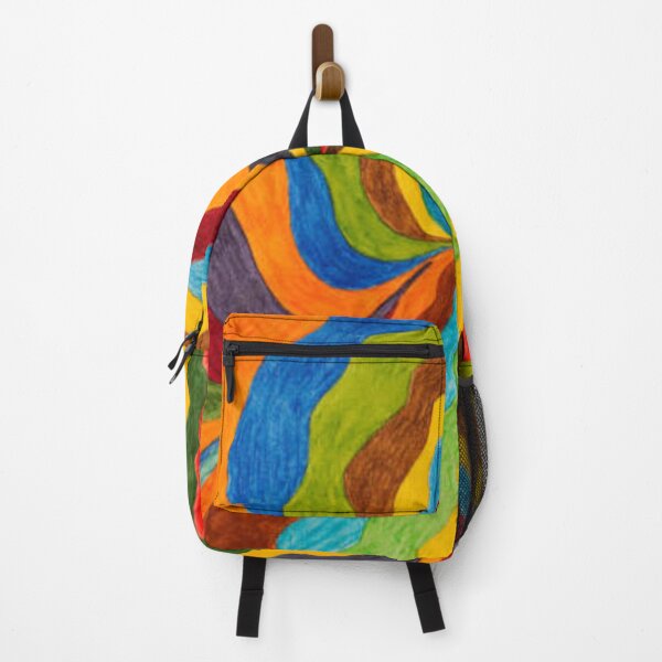 Item preview, Paint on Canvas: Coloured Spiral with Wavy Lines designed and sold by MTShoppingLine.
