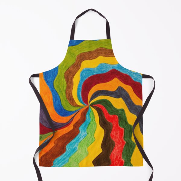 Item preview, Paint on Canvas: Coloured Spiral with Wavy Lines designed and sold by MTShoppingLine.