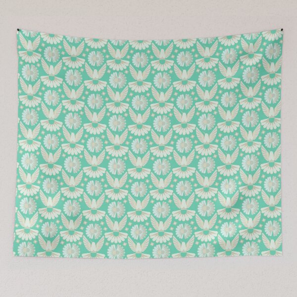 Item preview, Hummingbird Graphic - pastel green designed and sold by Carina Parry Studios.