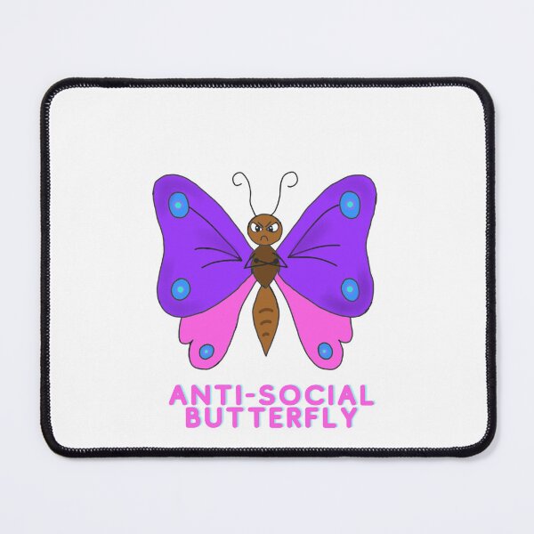 Item preview, anti-social butterfly designed and sold by Crafternoons.