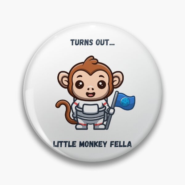 Item preview, Turns out... little monkey fella - astronaut designed and sold by CryptoMemesRB.