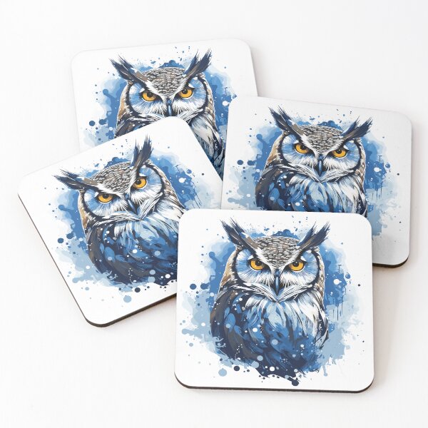 Item preview, Owl and snow designed and sold by Jabuticabaeyes.