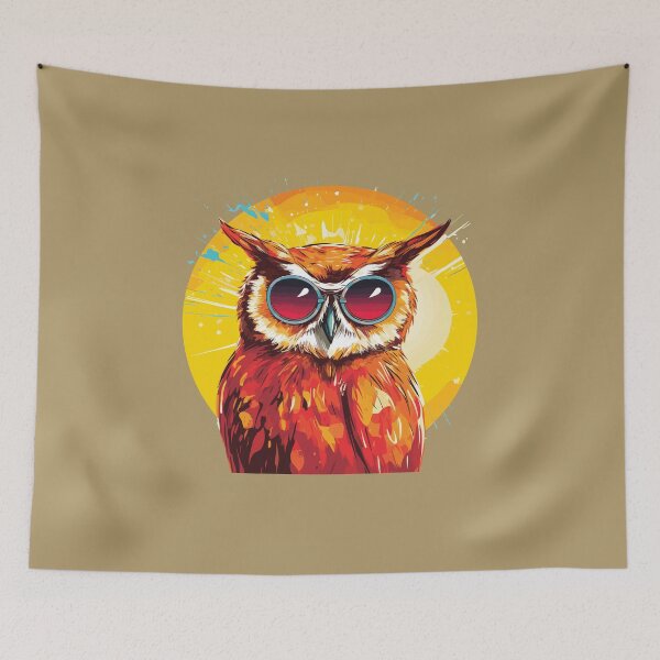 Item preview, Owl and sun designed and sold by Jabuticabaeyes.