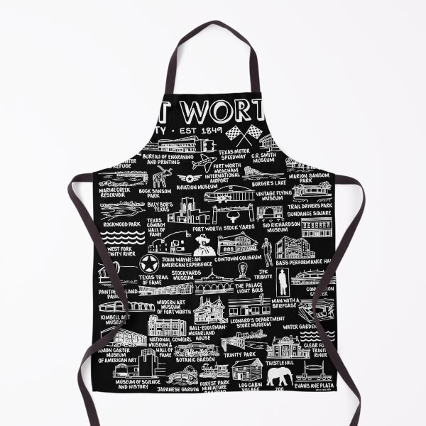 Item preview, Fort Worth Map Art designed and sold by fiberandgloss.