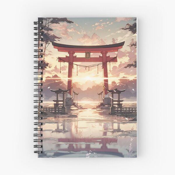 Item preview, Gateway to Peace: Traditional Torii Gate in a Picturesque Landscape designed and sold by NekoAviatrix.