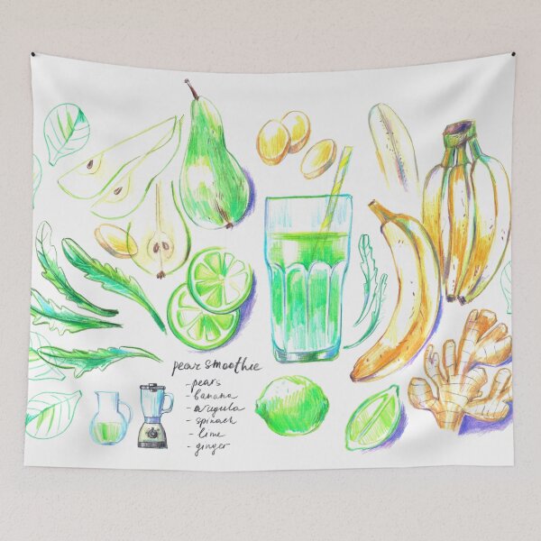 Item preview, Pear banana smoothie drink recipe designed and sold by bokasin.