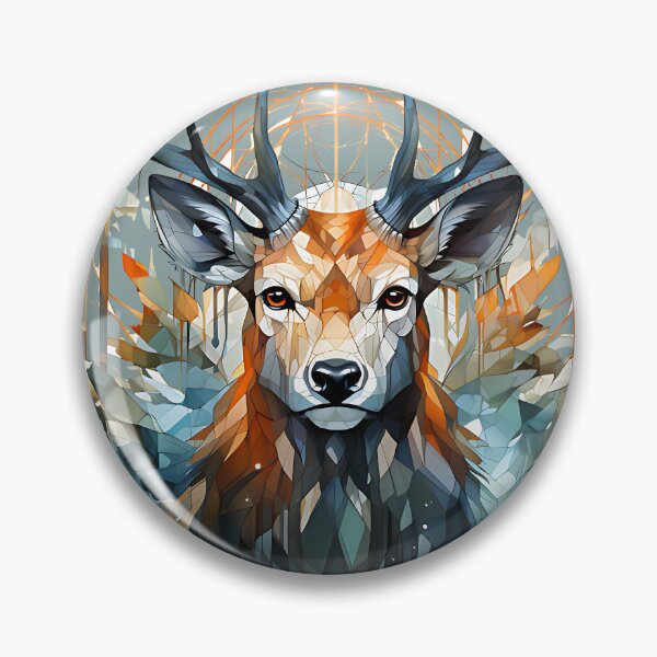Item preview, Majestic Geometric Deer designed and sold by Monkey-Bar.