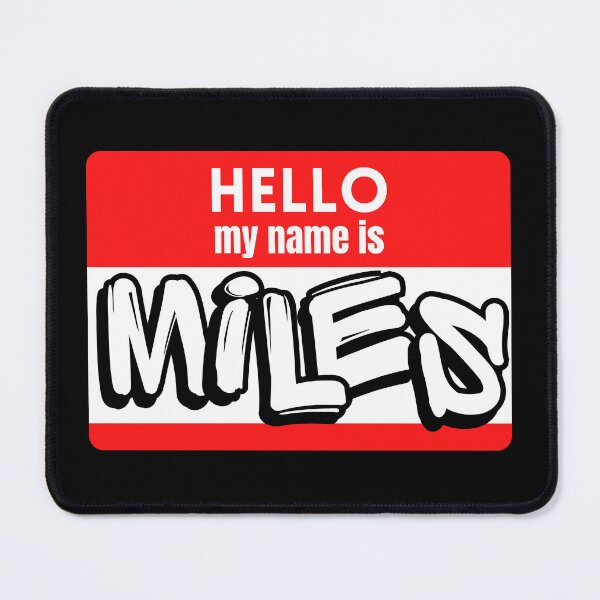 Item preview, graffiti Hello my name is Miles tag label designed and sold by Randa Ranmania.