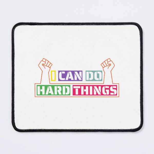 Item preview, I Can Do Hard Things, Printable Wall Art, Inspirational Quote, Rainbow Print, Work Hard Print, Family Theme Print, T-Shirt designed and sold by Jafues-Design.
