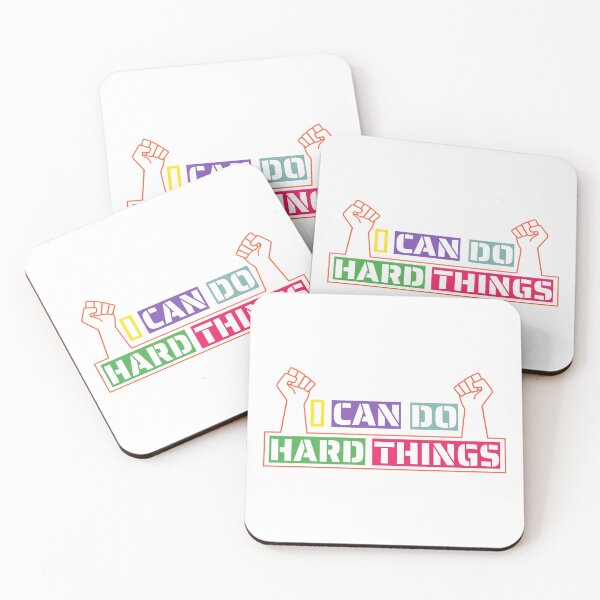 Item preview, I Can Do Hard Things, Printable Wall Art, Inspirational Quote, Rainbow Print, Work Hard Print, Family Theme Print,  T-Shirt designed and sold by Jafues-Design.