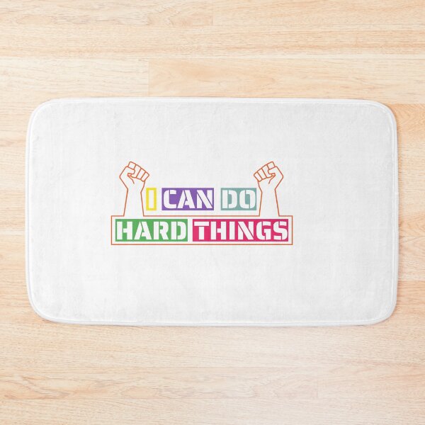 Item preview, I Can Do Hard Things, Printable Wall Art, Inspirational Quote, Rainbow Print, Work Hard Print, Family Theme Print,  T-Shirt designed and sold by Jafues-Design.