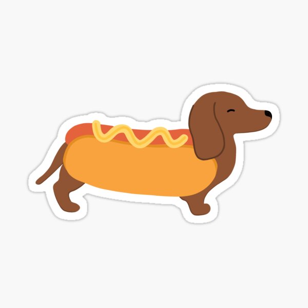 Item preview, Hotdog Weenie Dog designed and sold by KaeTreasureShop.