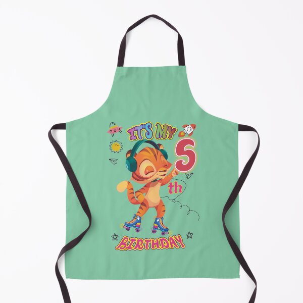 Item preview, it's my 5th birthday # Birthday Party Outfit # Birthday Sticker # tiger # birthday shirt for kids designed and sold by my-dog-funny.