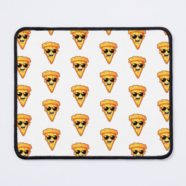 Item preview, Cheesy Vibes - Funny Smiling Pizza Slice Design designed and sold by UrsaStick.