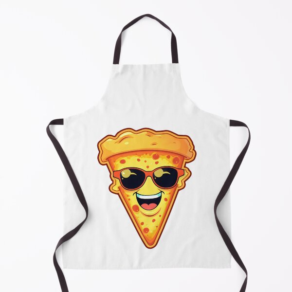 Item preview, Cheesy Vibes - Funny Smiling Pizza Slice Design designed and sold by UrsaStick.