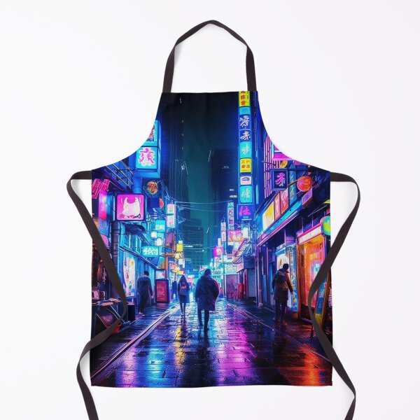 Item preview, Endless Neon - Cyberpunk Cityscape Skyline  designed and sold by pastbarack.