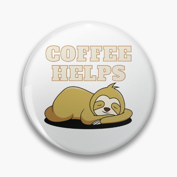 Item preview, coffee sloth designed and sold by StrongholdFit.