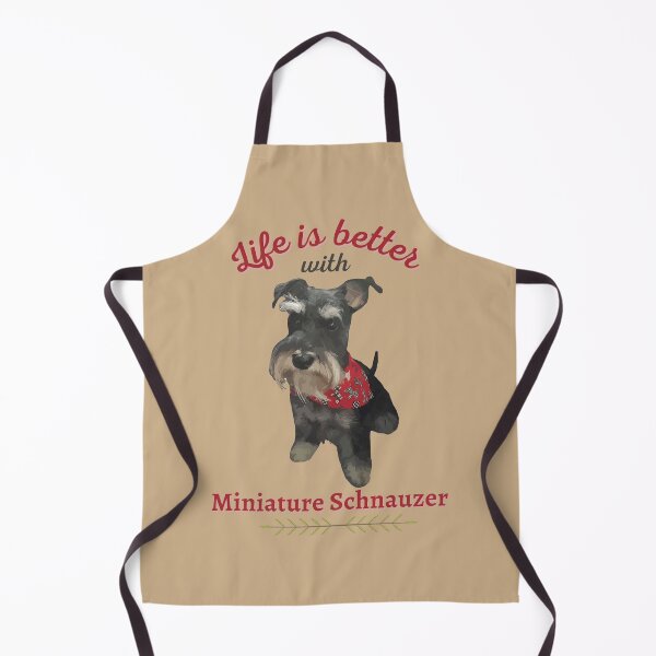 Item preview, Life is better with a Miniature Schnauzer (Personalized design - Nina) designed and sold by ColourfulTimes.