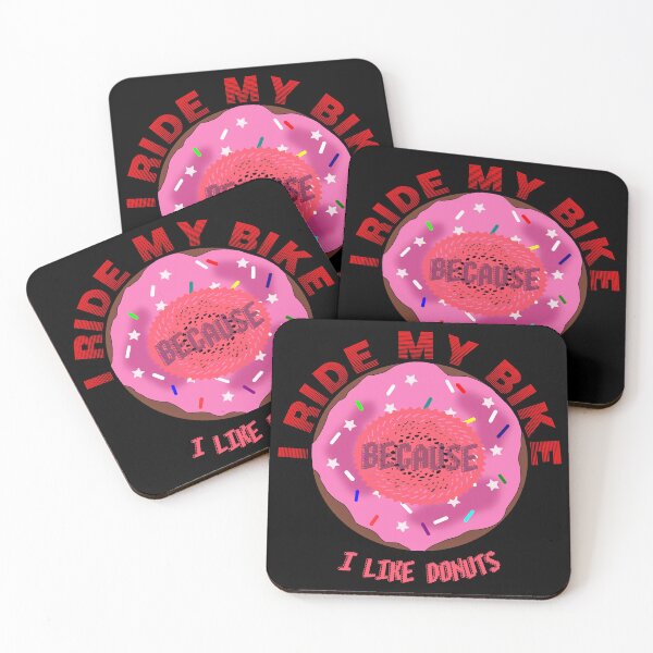 Item preview, I ride my bike because I like donuts designed and sold by MTBSkaterLoversTees.