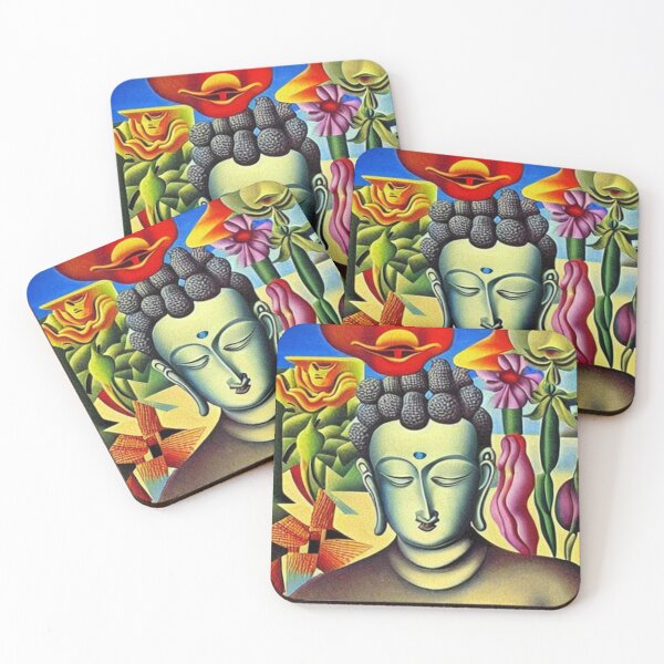 Item preview, Buddha among flowers designed and sold by George Hutton Hunter.