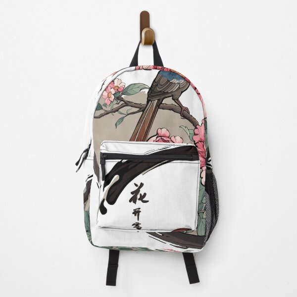 Item preview, Japanese Style Bird sitting on branch with flowers designed and sold by rhino715.
