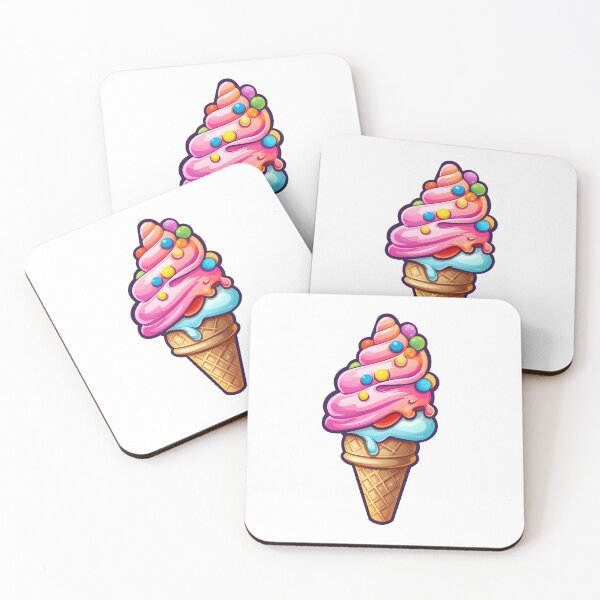 Item preview, Sweet Delights - Colorful Ice Cream Treat  designed and sold by UrsaStick.