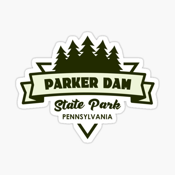 Item preview, Parker Dam State Park Pennsylvania Trees And Ribbon designed and sold by bivenart.