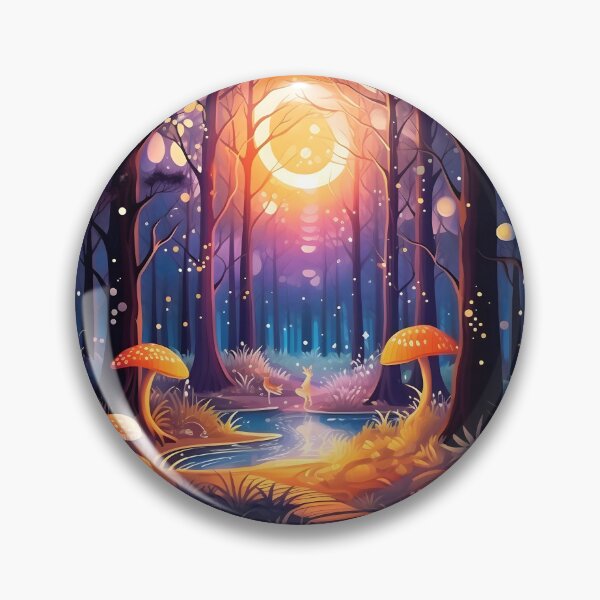 Artikelvorschau, Enchanted Woods – Fantasiewald mit großen Pilzen entworfen und verkauft von UrsaStick.